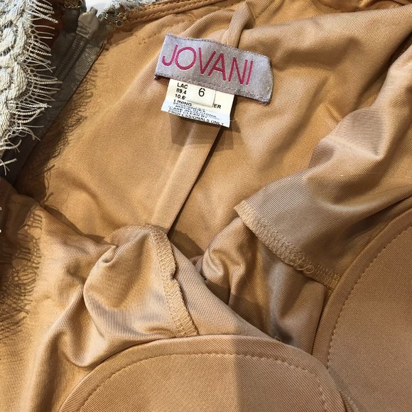 Luxury Jovani Silver Dress Long - Picture 14 of 16